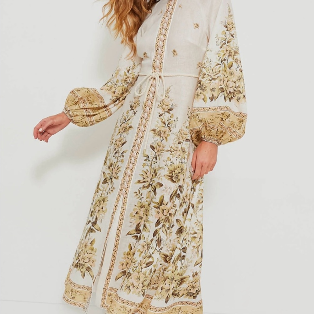 Anthropologie Calypso St Barth Midi Peasant Dress XL